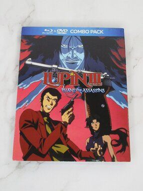 Lupin III The Third: Island of Assassins (Blu-Ray/DVD 2017) Anime Movie RARE